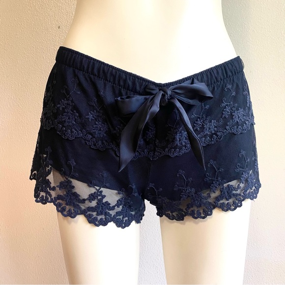 Vintage Abercrombie & Fitch Lace Lacy Sleep Shorts Women’s SMALL Y2K Cheeky S - Picture 9 of 11